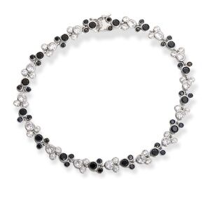 𝅺disney Mickey Mouse Tennis Bracelet in Sterling Silver